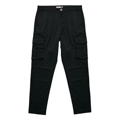 Trousers Ralston Stretch Cotton Twill Multi-Pocket Cargo Trousers In Anthracite Black / S - Tokyo Laundry