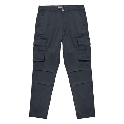 Trousers Ralston Stretch Cotton Twill Multi-Pocket Cargo Trousers In Gray Pinstripe / XL - Tokyo Laundry