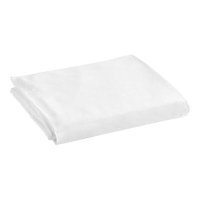 Oxford T300 90" x 95" Queen Size White 100% Combed Cotton Sateen Duvet Cover - 12/Case
