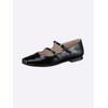 Ballerina HEINE, Damen, Gr. 40, schwarz, Leder, Rindsleder, Lackleder, modisch, Schuhe