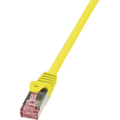 Logilink - CQ2067S RJ45 Netzwerkkabel, Patchkabel cat 6 s/ftp 3.00 m Gelb Flammwidrig, mit Image