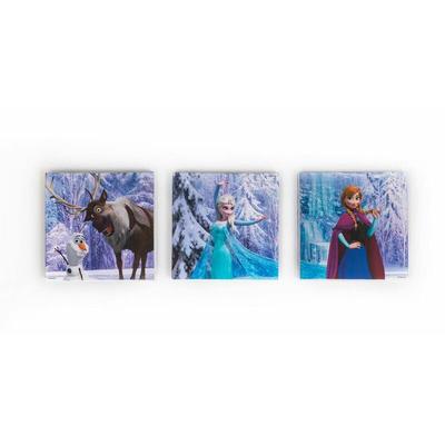 Disney - Frozen Leinwandbilder Set/3st 90x30cm