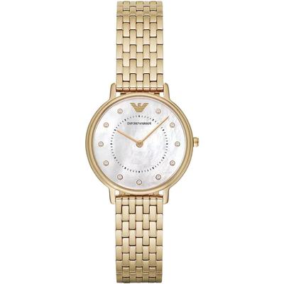 Emporio Armani AR11007 Zwei-Zeiger-Gold-Ton Damenuhr Image