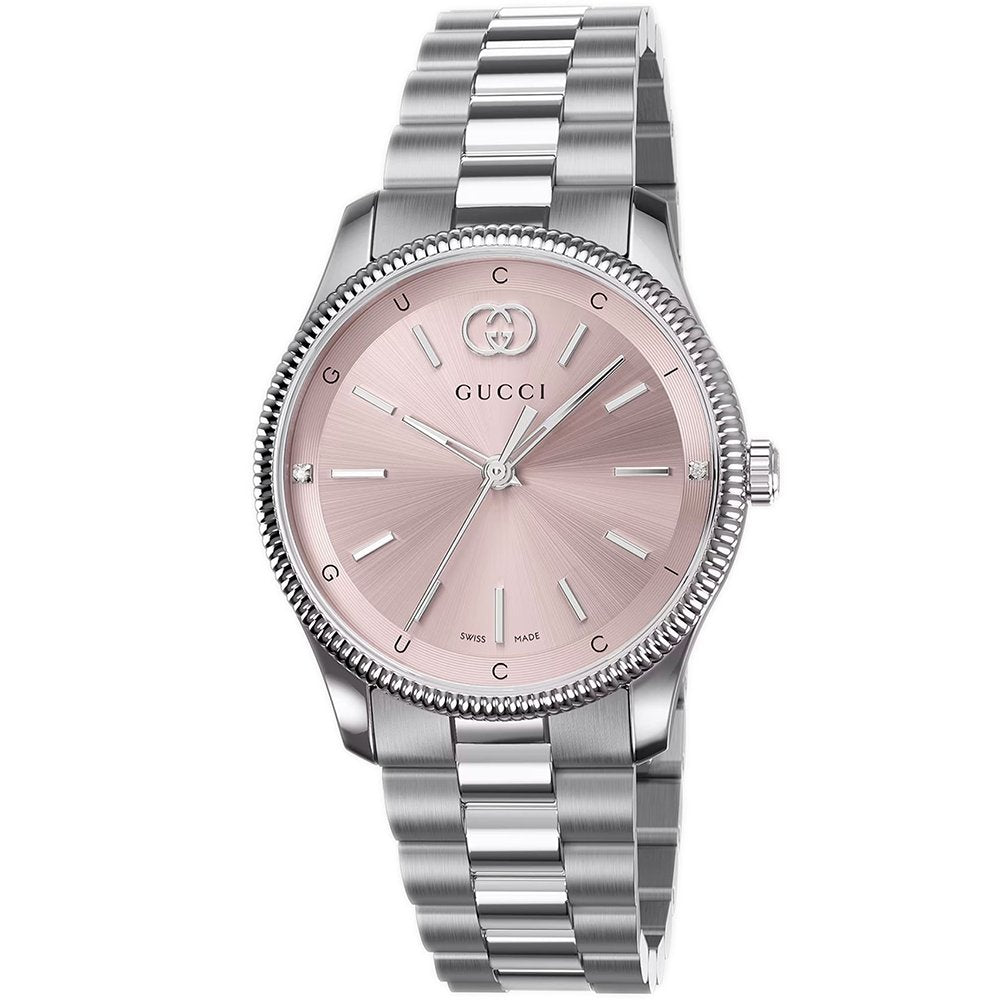 Gucci YA1265061 G-Timeless Rosa Zifferblatt Damenuhr Image
