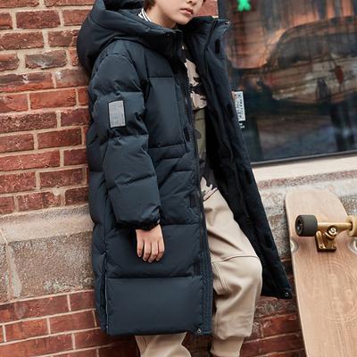 Kids Boys Down Coat Hoodie Jacket Outerwear Solid Color Long Sleeve Pocket Coat Outdoor Daily Basic Black Fall Winter 5 years