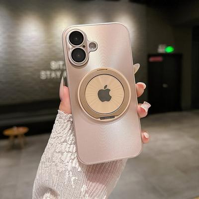 Phone Case For iPhone 17 Pro Max 17 Air 16 15 14 Pro Max Plus 13 12 11 Pro Max Back Cover with Stand Holder Shockproof Retro PC