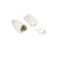INTELLINET Plug Cat.6 RJ45 e Copriconnettore per Cavo Non Schermato 100pz Grigio
