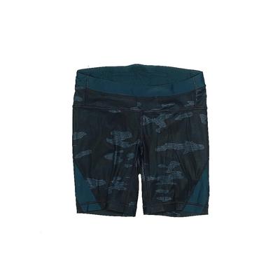 Lululemon Athletica Athletic Shorts: Teal Camo Activewear - Women's Size 4