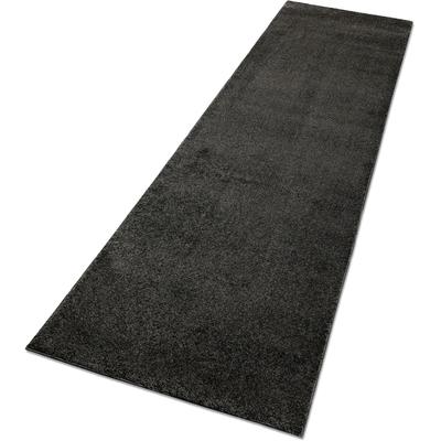 Hochflor-Teppich MY HOME "Yvaine, auch als Läufer erhältlich", grau, B:80cm H:25mm L:400cm, Polyester, Teppiche, Langflor, Shaggy, dichter weicher Hochflor, meliert, Wohnzimmer Image