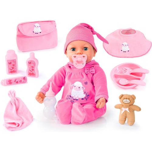 Babypuppe BAYER ""Piccolina Real Tears, 46 cm"" Puppen pink (pink/rosa) Kinder