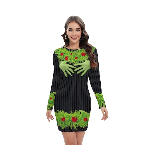 Robe De Noël Fantaisie père Noël Elfe Mrs. Claus Noël pour Femmes Adultes Noël Carnaval Mascarade Soirée Noël Robe