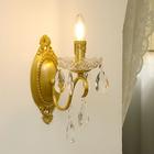 Applique murale à prisme en cristal, applique murale vintage en laiton, double montage mural, luminaires, décoration murale, appliques en cuivre 110-240 V 5 W
