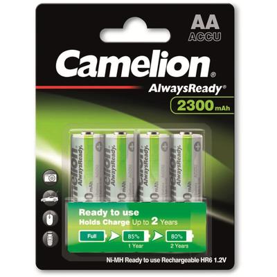 NiMH-Mignon-Akku AlwaysReady, 2300 mAh, 4 Stück - Camelion