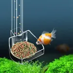 Tube d'alimentation en acrylique pour Aquarium, conception Anti-arrêt pour poissons, mangeoire