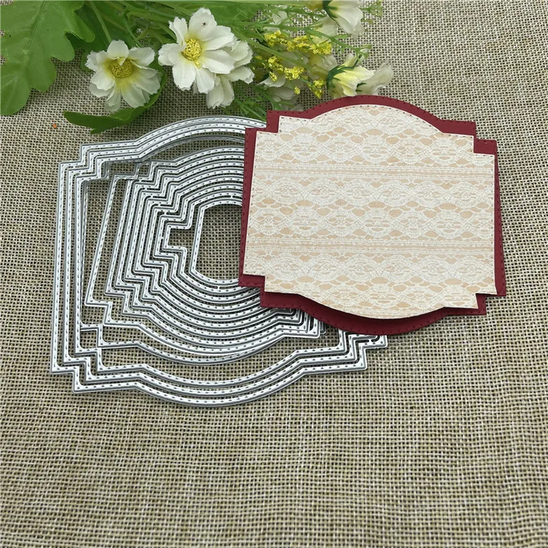 Matrices de découpe en métal, cadre de nidification, pochoirs pour bricolage, Scrapbooking, gaufrage décoratif, modèle de découpe artisanal, 13 pièces