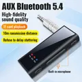 Ricevitore Bluetooth 5.4 per auto 3.5mm 3.5 AUX Jack Stereo Musica Audio Trasmettitore per auto Altoparlante Amplificatore Adattatore wireless con microfono