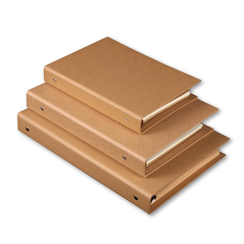A4 A5 B5 A6 Copertina per notebook in carta Kraft Album a fogli mobili Copertina Retro Planner Journal Diario di viaggio Copertina protettiva fatta a mano