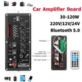 Scheda amplificatore di potenza 30W-120W USB Dac Radio FM lettore TF Subwoofer amplificatore 7.4V batteria al litio schede di alimentazione Audio