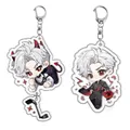 Portachiavi da gioco Love and Deepspace Qinche Sylus Portachiavi cosplay Ciondolo per borsa Portachiavi per auto Accessori Prop Regalo di gioielli anime