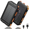 Power Bank portatile da 20000 mAh a ricarica rapida con luce a LED impermeabile per esterni per IOS Android USB-A e USB-C