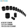 Tappo terminale del tubo in silicone Morsetto per vuoto di aspirazione dell'aria ID 4-32mm Nero per tubo flessibile del collettore del liquido di raffreddamento per auto universale Copertura del tubo