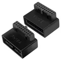 Scheda madre USB 3.0 19P/20P adattatore a gomito a 90 ° tipo-C porta Plug-in del telaio anteriore accessori per Computer Desktop