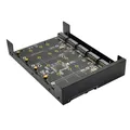 Custodia in metallo 4/5 porte B + chiave M.2 SATA SSD a 3,5 "SATA3.0 6Gb JBOD scheda adattatore con custodia presa M2 NGFF a SATA scatola adattatore
