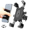 360 ° Supporto per telefono per bici con rotazione Supporto per cellulare per bicicletta per moto Supporto per manubrio Staffa di montaggio Supporto per telefono per telefono cellulare
