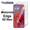 Proteggi schermo per Motorola Edge 50 Neo Vetro temperato Crystal HD 9H Custodia antigraffio trasparente Amichevole in alluminio alto