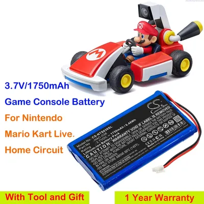 Cameron Sino 3,7 V 1750mAh Spiele konsole Batterie HAC-038 für Nintendo Mario Kart Live, Home Image