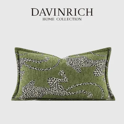 Davinrich italienische moderne mittelalter liche Leopard Lenden kissen bezug Royal Menagerie Image