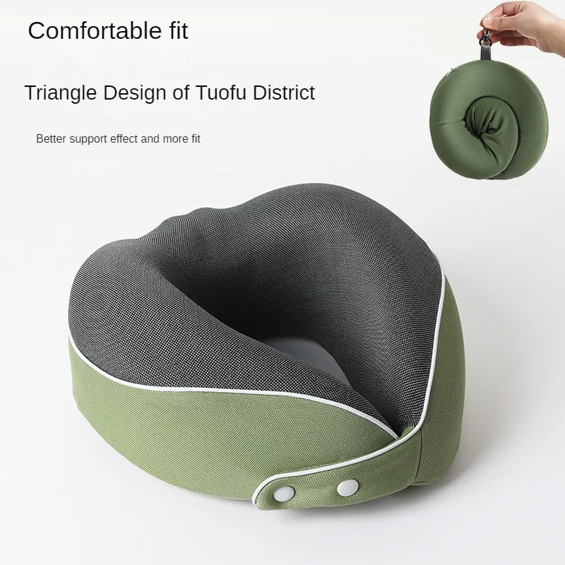 Reise flugzeug U-förmiges Kissen Memory Foam Nacken kissen Büro Nickerchen Artefakt kann Mittagspause Nacken kissen speichern Image