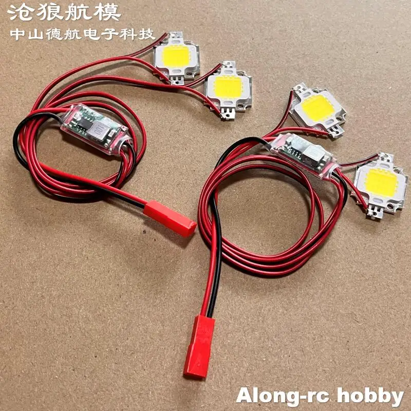 Hochwertige Lichter, weiß, 10 W, Blitz-LED, 3–6S, Flugzeuglicht für QAV 250–6 Achsen, RC-Flugzeug, DIY-Modelle, Hobby, Flugzeug, Segelflugzeug, Teile Image