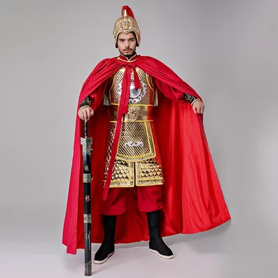 10 arten Chinesische Alte Armee Allgemeine Kostüm Für Männer Große Minister Von Krieg Soldat Cosplay Kleidung Erwachsene Halloween-Party Image