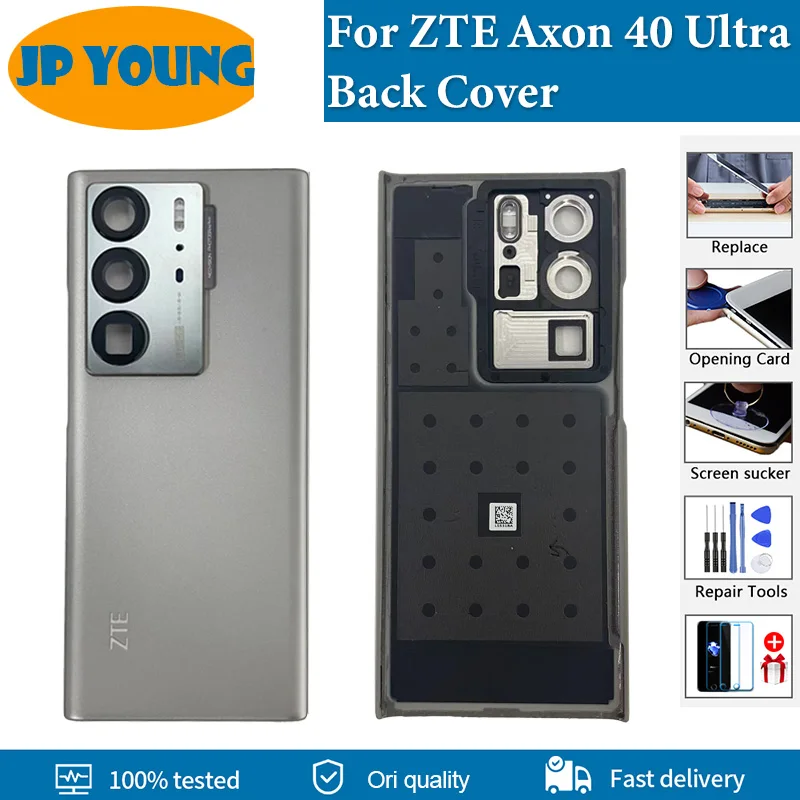 Coperchio batteria posteriore originale custodia in vetro custodia posteriore per ZTE Axon 40 Ultra A2023P coperchio del telefono con obiettivo in vetro per telaio della fotocamera