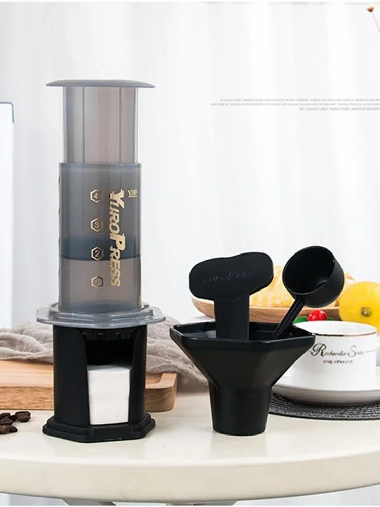 Tragbare Yuropress French Press Barista Espresso Kaffeemaschine Maschine Filter wiederverwendbare Tropfer Zubehör Image