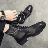 Herren Motorrads tiefel schwarz Mesh Schnürung 2022 neue Punk-Kette gothic Damen Stiefeletten Plattform Schuhe Frauen Sommers tiefel männlich