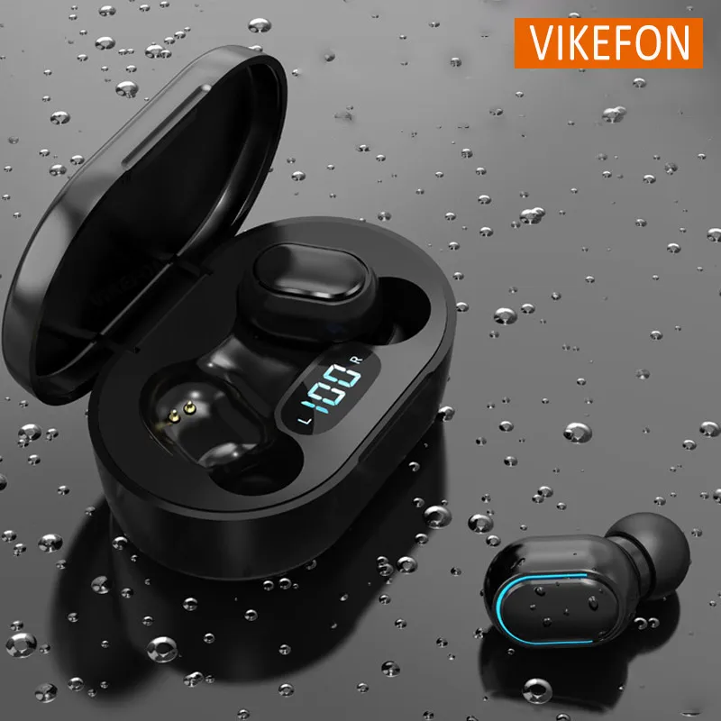 Drahtlose Kopfhörer Bluetooth E7S TWS Kopfhörer Steuerung Sport Headset Wasserdicht für Smartphones Sport PBUG Gaming Zubehör Image