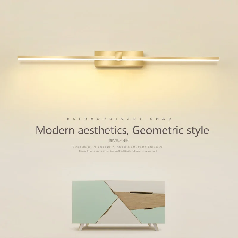 Moderne LED-Wandleuchte für Schlafzimmer, Nachttisch, Flur, Badezimmer, Spiegel, Wandleuchten, Innen-Make-up-Wandleuchte, Heimdekoration, Beleuchtungskörper Image