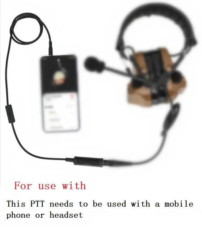 Mini Telefon PTT Taktische Headset Adapter Telefon Stecker 3,5 Mm für COMTA/SORDIN/LIBERATOR Headset MP3 Musik Adapter Apple Samsung HT