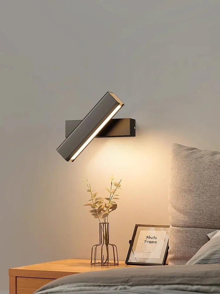 Moderne Rechteck drehbare LED Wand leuchte Treppe Flur Wohnzimmer Wohnkultur LED Wand leuchte Beleuchtung Schlafzimmer Nachttisch lampe