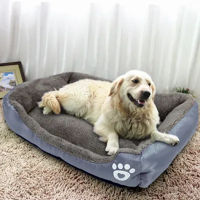 Pet Sofa Hund Bett Weiche Fleece Warm Hund Haus Wasserdichte Untere Für Small Medium Large Hunde Katzen Betten Haus S-2XL