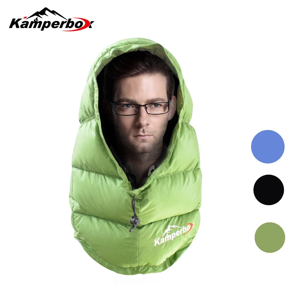 Kamperbox Balacava Daunenmütze für ultraleichte Campingausrüstung, Schlafsack, Winter-Daunenmütze, Mütze TP21 Image