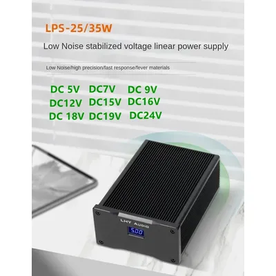 LHY AUDIO 25W/35W DC Linear Netzteil, Ausgang DC5V-DC24V optional, geeignet für HiFi Audio Image