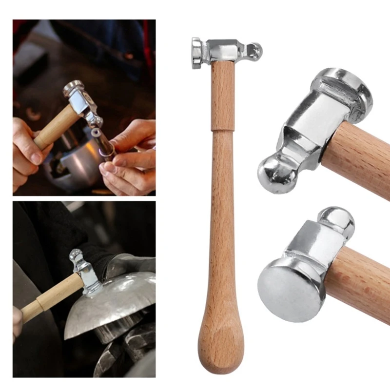 Kugelhammer mit Holzgriff, Kugelhammer aus Kohlenstoffstahl für markante Metallarbeiten Bauwesen. Drop Shipping Image