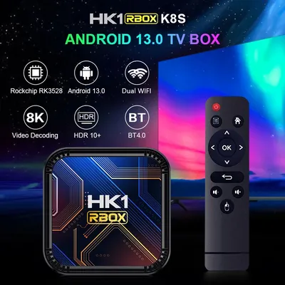 Lemfo hk1 k8s tv box android 13 rk3528 quad core hdr10 8k media player h.265 iptv heimkino streaming