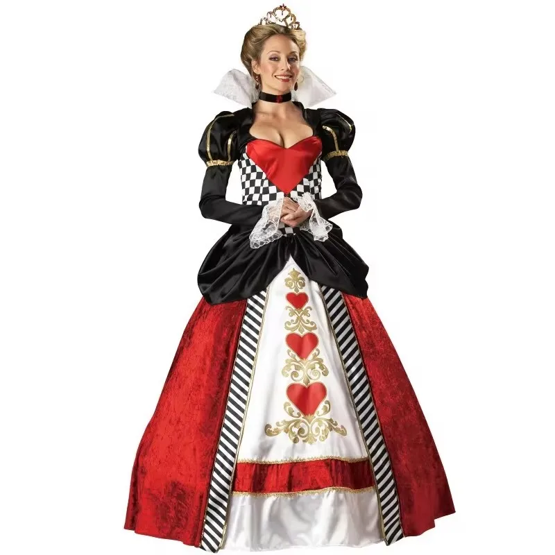 Alice im Wunderland rote Königin der Herzen Kostüme für Frauen Kostüm Sexy Royal Cosplay Kleidung Frauen Halloween Kostüm Image