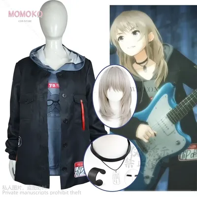 Momoka Kawaragi Cosplay Anime Mädchen Band Cry Kostüm Frauen Roleplay Mantel Jacke Halloween Cos Image