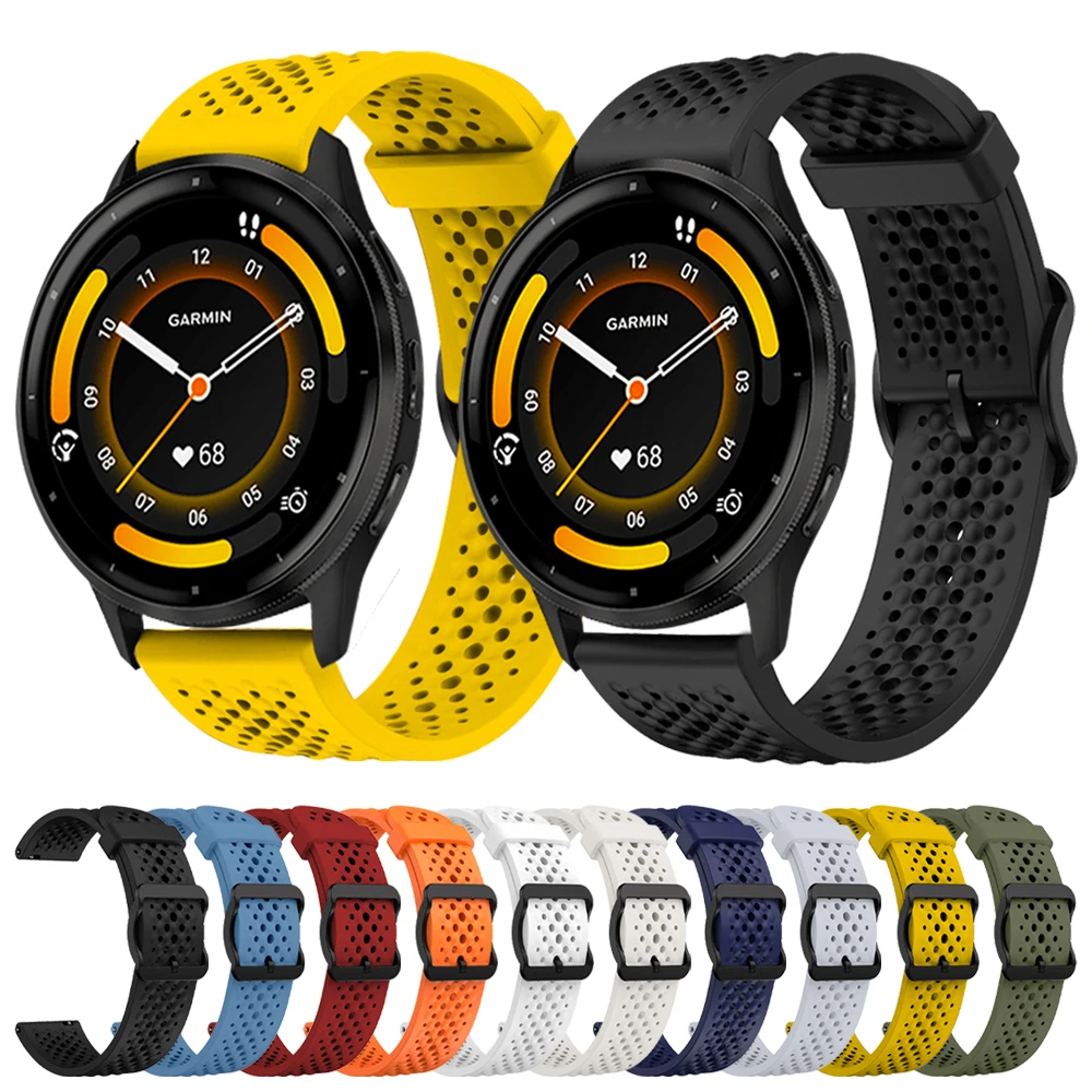 22mm Armband Für Garmin Venu 3 Band Für Garmin Venu 2 Forerunner 265 255 M Vivoactive 4 Straps silikon Sport Handgelenk Armband Image
