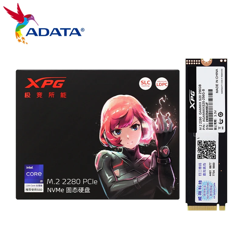 100 % Original ADATA XPG GAMMIX S20 256 GB 512 GB 1 TB NVMe M2 PCle Gen3x4 Solid State Drive M.2 2280 SSD interne Speicherplatte Image